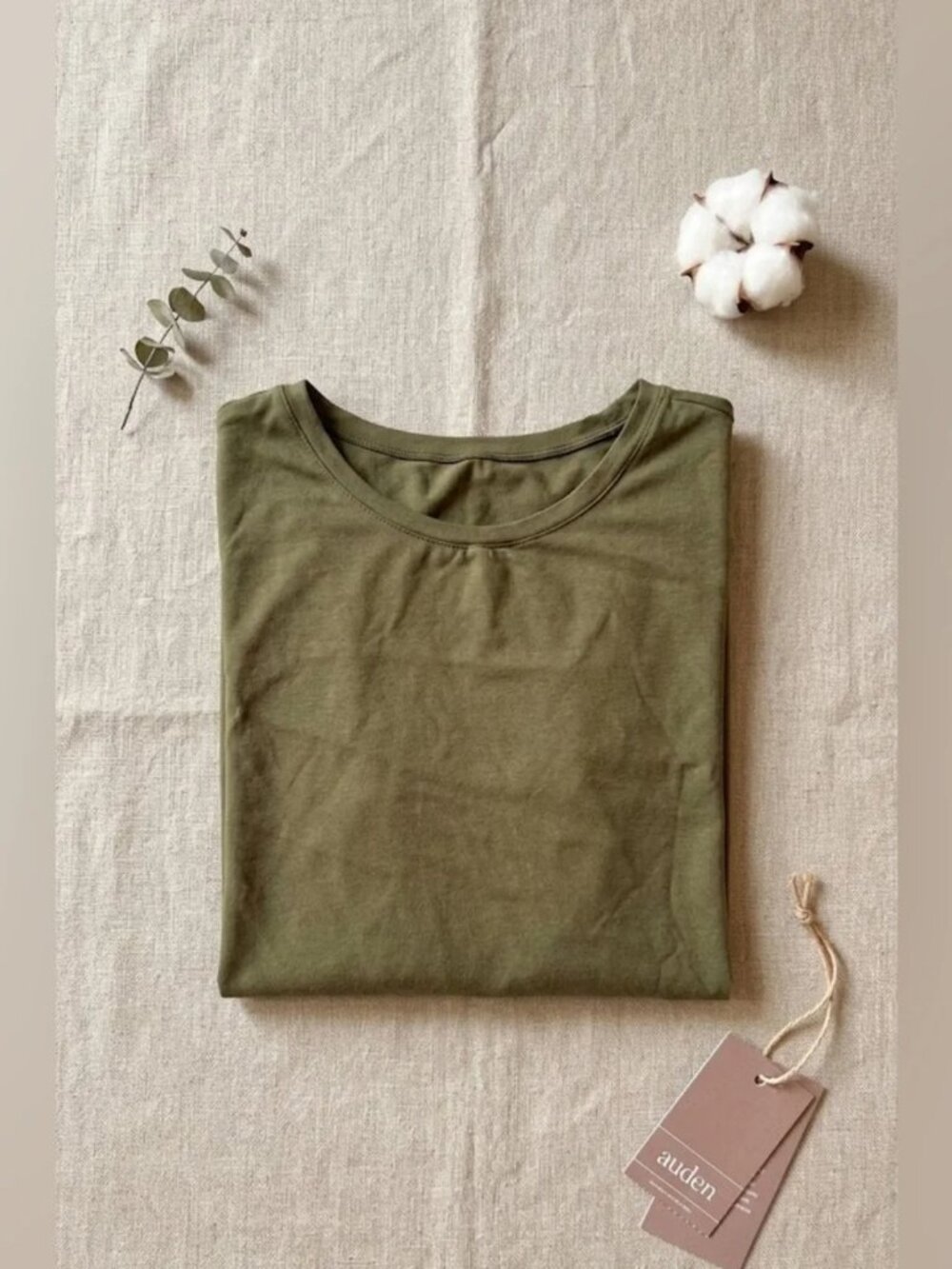 Auden Olive Green Bodysuit Soft Stretch Basic Women's Size XS NWT - Picture 11 of 11